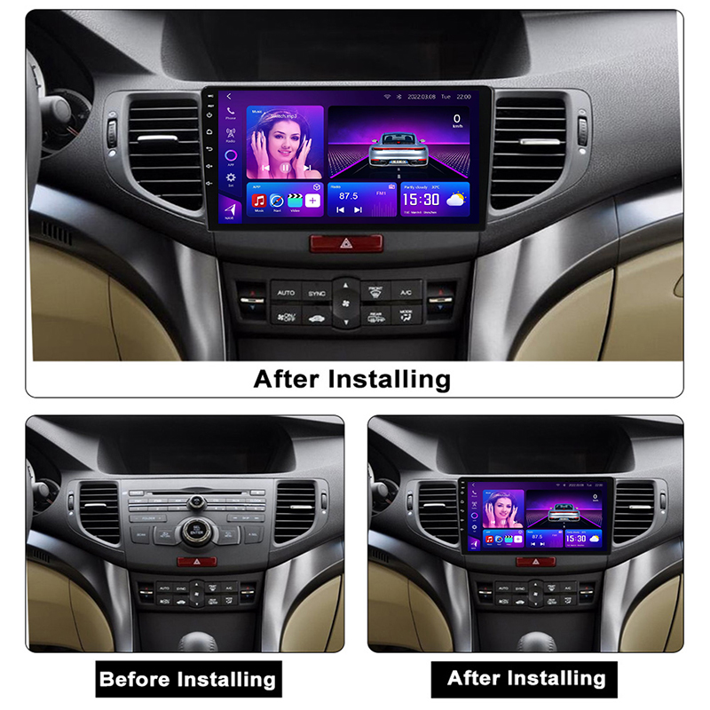 Honda Accord 8 Spirior 2008-2012 carro android frame