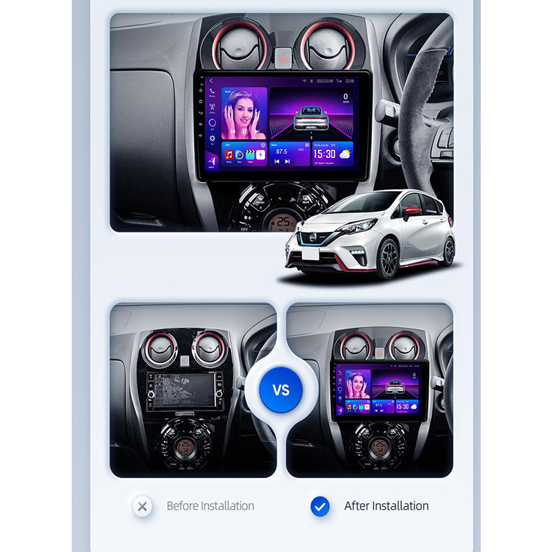 Nissan Note 2 E12 2012-2021 carro android Quadro