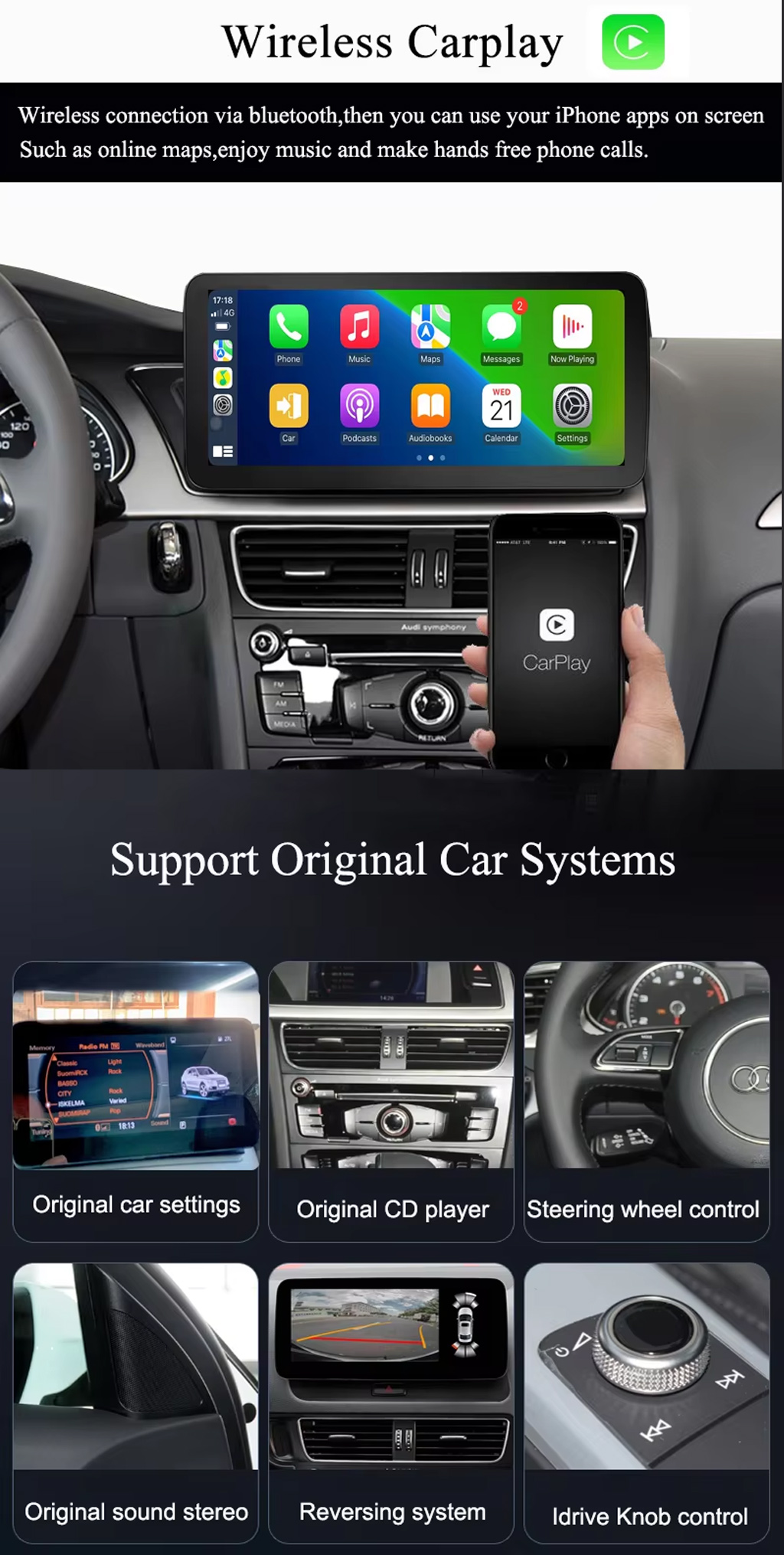 2009-2017 Audi A4 Car Player