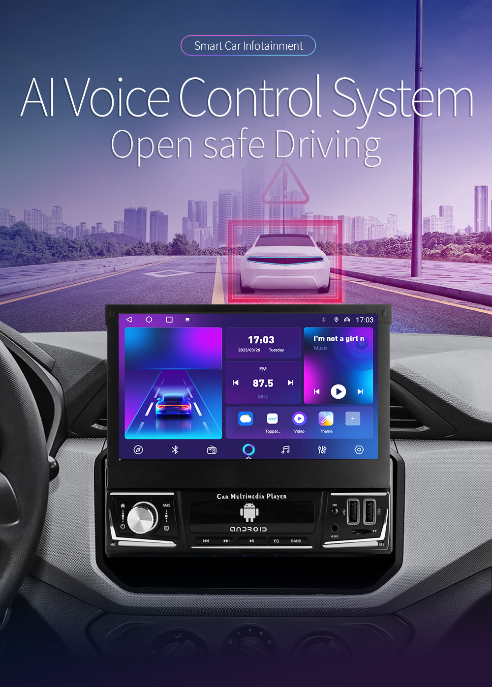 Car Indash 1din Car Android
